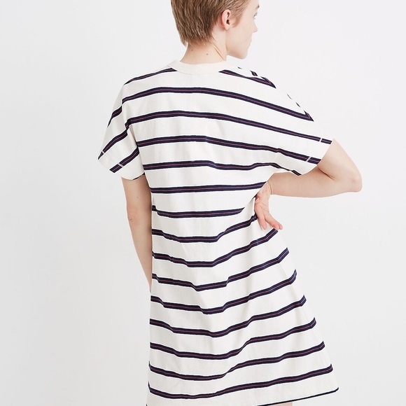 Madewell Tomboy Pocket Tee Dress in Stripe Size XS - Picture 11 of 13